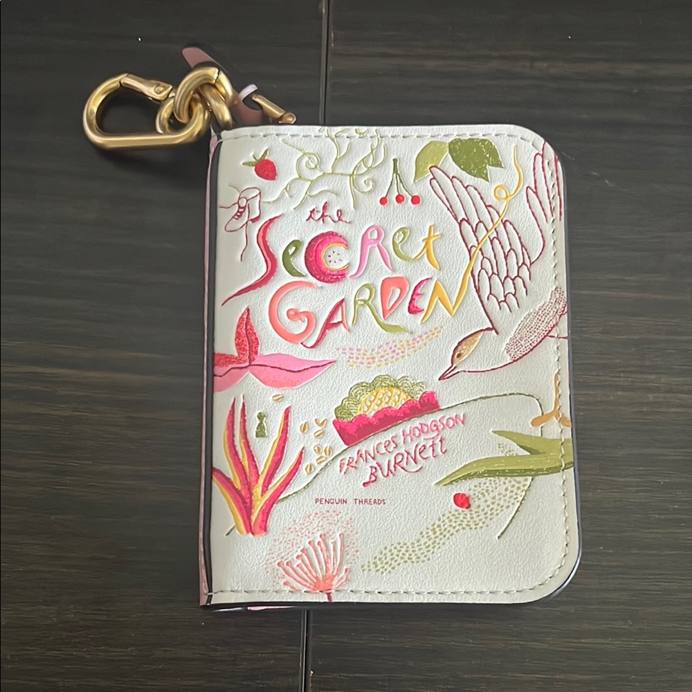 Kate Spade Storyteller Secret Garden Keychain Coin Purse